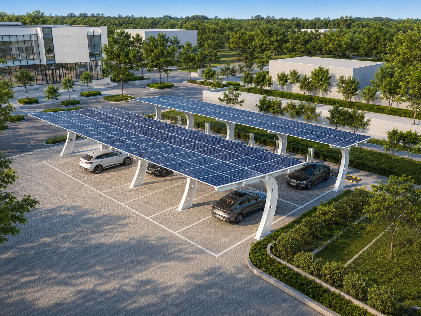 ระบบโซล่าเซลล์สำหรับหลังคาลานจอดรถ (Solar Carport)